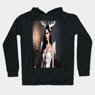 Alexandria Latex Antler Dress Hoodie